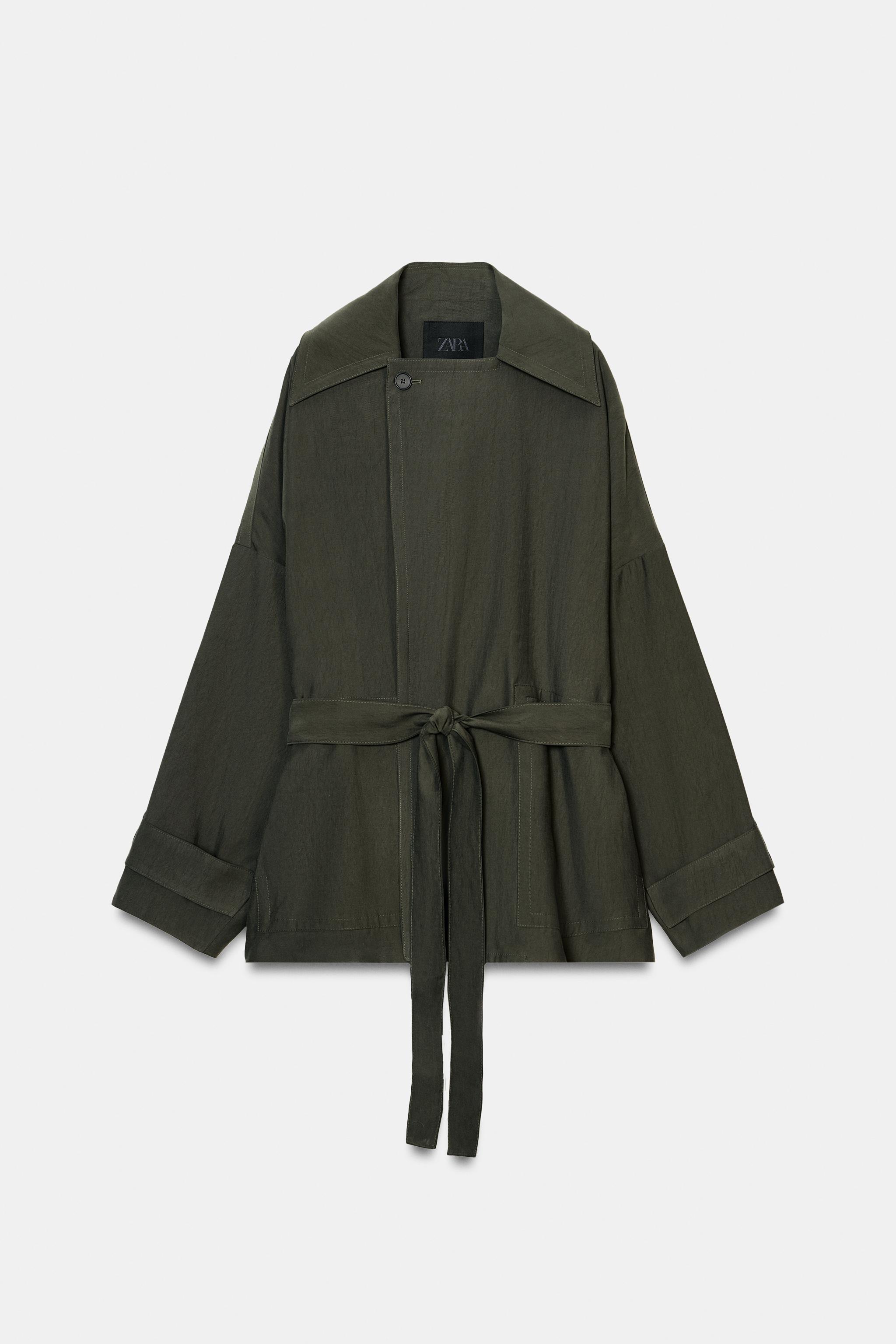 SHORT FLOWY TRENCH COAT ZW COLLECTION